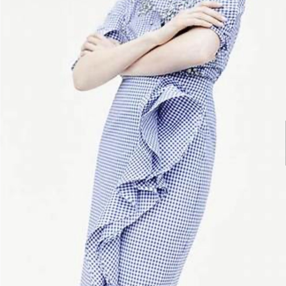 NWT J.crew Thomas Mason Ruffle Skirt - size 14